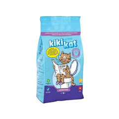 Kiki Kat White Bentonite Clumping Cat Litter –Lavender Fields-10 L (8.7 Kg)
