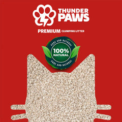 Thunder Paws Advance Care Baby Powder Clumping Cat Litter 10L