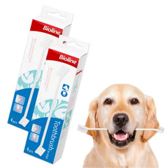 Bioline Tooth Brush for Dog 4 p
