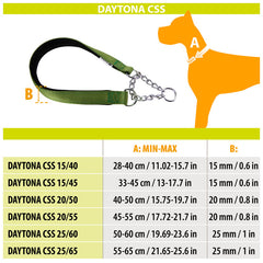 Ferplast Daytona CSS Semi - Pull - Out Collar With Soft Padding - BLACK 45cm*15mm