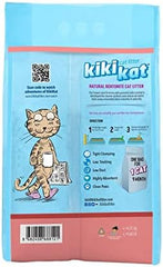 Kiki Kat White Bentonite Clumping Cat Litter - Baby powdwe - 5L