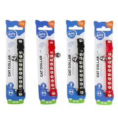 Duvo Cat Collar Nylon Mixed Colors Paws