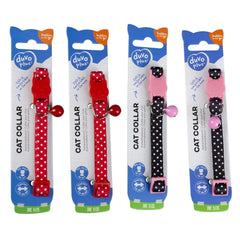 Duvo Cat Collar Nylon Mixed Colors White Dots