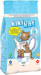 Kiki Kat White Bentonite Clumping Cat Litter –Cleany-Soap Scented-10 L (8.7 Kg)