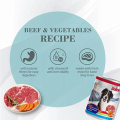 Bioline Canned Dog Food Beef & Vegetables 375g
