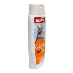 Bioline Multi Coloured Hair Shampoo For Cats 200ml