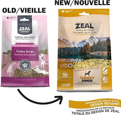 Zeal Gently Air-Dried Turkey Recipe for Dogs - 2.2lbs/1kg