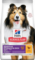 Hills SP Adult Dog Sensitive Stomach & Skin Medium Chicken 14kg