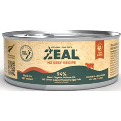 Zeal Grain Free Canned Cat Food 90g – (Beef )