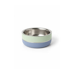 Saluki Stainless Steel Double Wall Dog Bowls - Two Tone - 2340 ML Size: 2340 ML