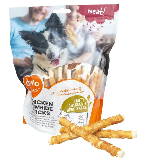 Duvo+ Meat Chicken & Rawhide Sticks 400g