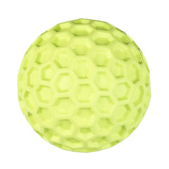 Duvo+ Rubber Hexagon Ball Dispenser Dog Toy ,Green