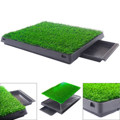 M-PETS Grass Mat Training Pad With Tray