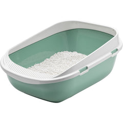 Moderna Mega Step-Cat Litter Tray 65.6 x 48.2 x 28.5 cm-Green