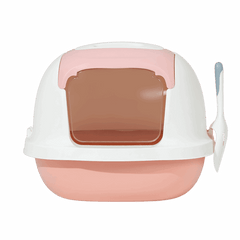 Pakeway Ark Series Closed Cat Litter Box Pink