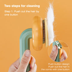SP Pumpkin Model Pet Brush Green