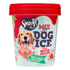 Smoofl Watermelon Mix for Dog Ice with 10pcs Chew Sticks - 105G