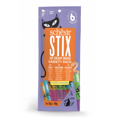Schesir Stix Treat Variety Pack Mixed Flavors 6*15g