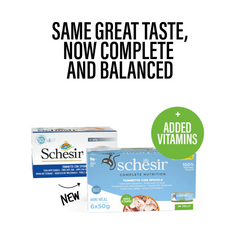 Schesir Cat Multipack Can Tuna with Seabass-6x50g