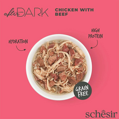Schesir After Dark Wholefood in Broth Chicken with Beef 80g