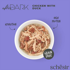 Schesir After Dark Wholefood in Broth Chicken with Duck 80g