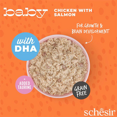 Schesir Baby Kitten Wholefood - Chicken with Salmon 70g