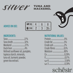 Schesir Silver Senior Cat Wholefood - Tuna & Mackerel 70g