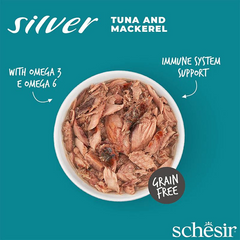 Schesir Silver Senior Cat Wholefood - Tuna & Mackerel 70g
