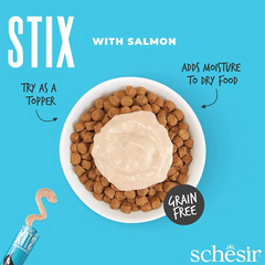 Schesir Stix Treat for Cat In Cream - Salmon 6*15g