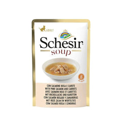 Schesir Cat Wet Soup with Wild Pink Salmon And Carrots 85gm