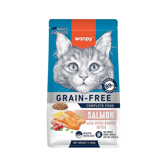 Wanpy Grain Free Food for Adult Cat – Salmon 1.5kg