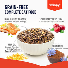 Wanpy Grain Free Food for Adult Cat – Salmon 1.5kg