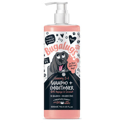 Bugalugs Luxury 2 In 1 Papaya & Coconut Dog Shampoo & Conditioner 500ml (16.9 Fl Oz)