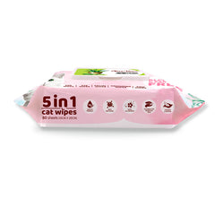 Kit Cat 5-in-1 Cat Wipes ALOE VERA
