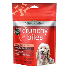 Arden Grange Crunchy Bites Chicken Dog Treats 225G