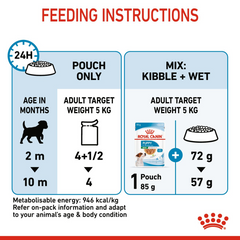 Size Health Nutrition Mini Puppy (Wet Food - Pouches) 12 x 85 g