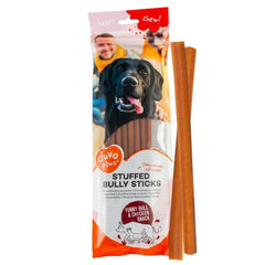 Duvo+ Chew! Stuffed Bully Sticks 25,4cm - 4pcs