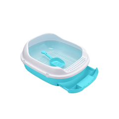 Saas 2-Layer Cat Litter Tray 56x45x23 CM (Blue)SA4762