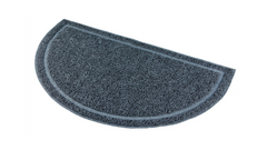 Trixie Halfmoon PVC Litter Tray Mat for Cats Black / 59x35cm