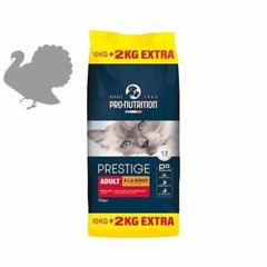 Pro Nutrition Prestige Cat Adult Turkey 10+2 Kg