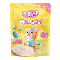 MOOCHIE KITTEN TUNA WITH TOPPING CALAMARI 70g Pouch