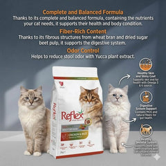 Reflex Gourmet Adult Cat Food Chicken & Rice 2 kg