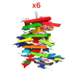 PETS CLUB NATURAL WOODEN BIRD TOY, SIZE H50*W10 CM
