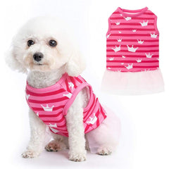 Pets club Crown Printed Dog Dress Summer XS