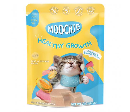 Moochie Cat Food Tuna &Chicken Recipe For Kitten 70gm