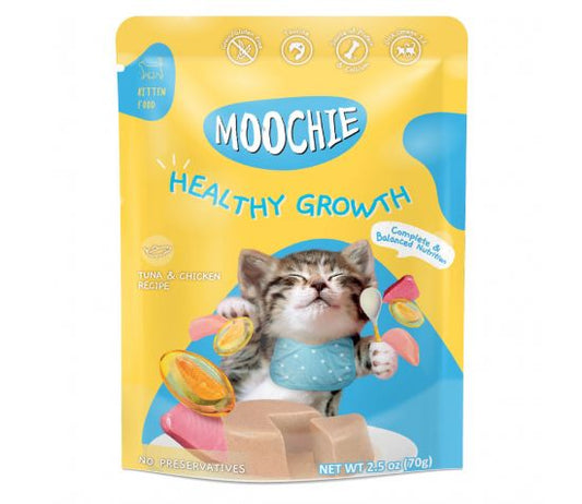 Moochie Cat Food Tuna &Chicken Recipe For Kitten 70gm