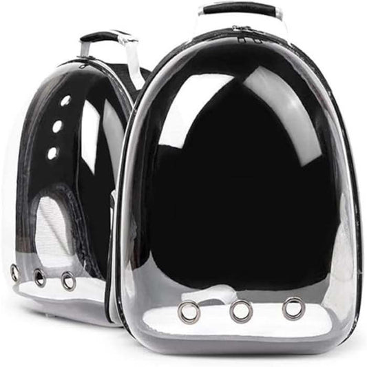 Petsclub Transparent Pet Carrier Bag - Black