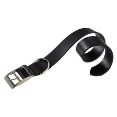 [75225017] Ferplast Natural C Leather Dog Collar Color - Black, Dimension - 61-69cm x 40mm