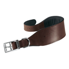 Ferplast VIP CW Bull Leather Dog Collar[Color - Brown, Dimension - 26-32cm x 15mm]