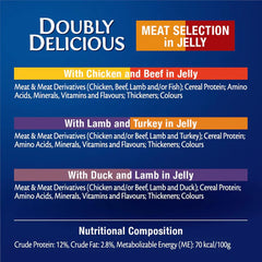 Purina Felix As Good As It Looks Doubly Delicious Meat Selection Wet Cat Food with Meat & Poultry in Jelly 12*85g